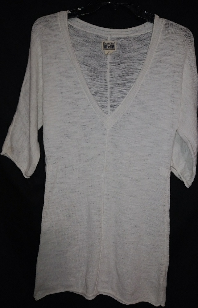 Converse All Star XS White Thin Knit Top